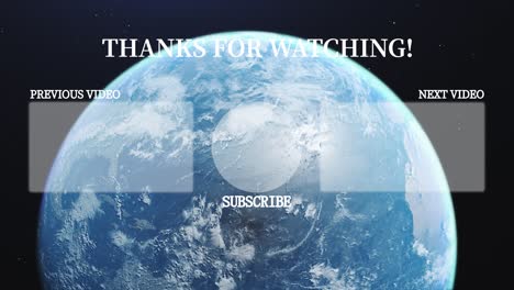 earth 3dcg end card ending screen motion graphics