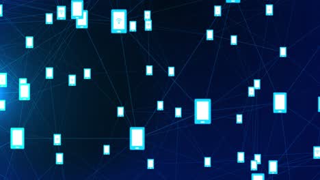 5g digital highspeed mobile connection data analysis abstract loop background for mobile data cell