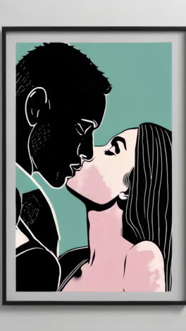 stylized illustrations of couples and figures