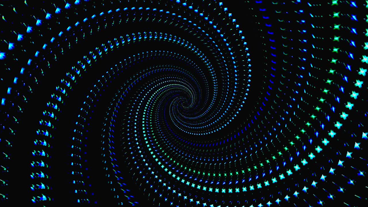회전하는 원형 선 추상적인 다채로운 칼레도스코프 검은 바탕