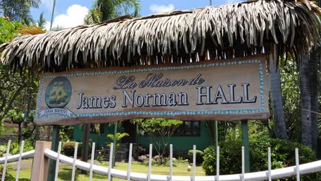 la maison de james norman hall, papeete, tahiti.