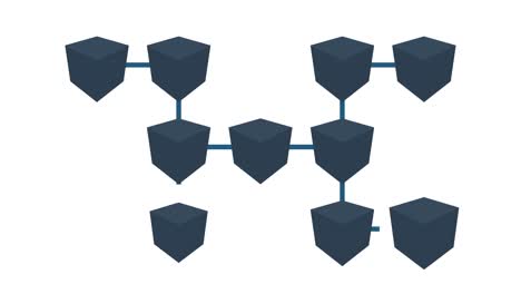 network of cubes