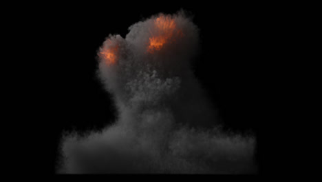 explosion and smoke effect