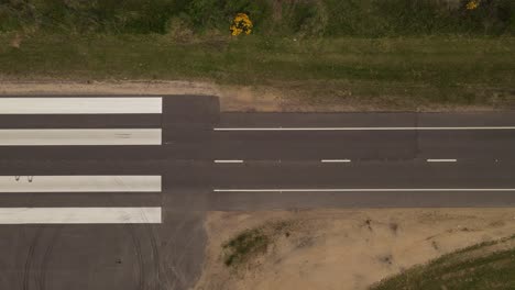 Emergency-airstrip-on-rural-road-in-Uruguay