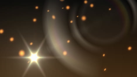 animación de la decoración navideña con manchas brillantes de luz