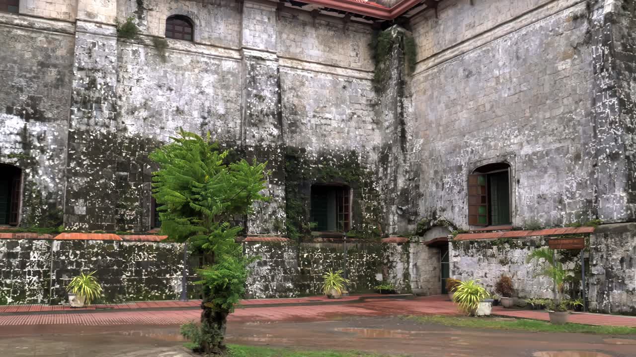 Part of the Santa Monica Parish church in Pan-ay, Capiz, Philippines. It was built in 1774 and is home to the biggest church bell in Southeast Asia.