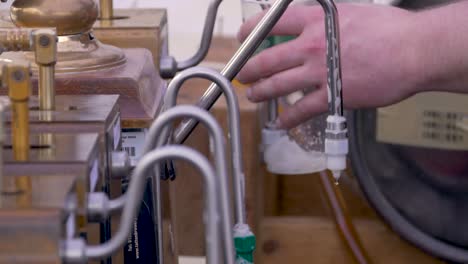 Traditional-Hand-Pressure-Beer-tap-filmed-at-a-Food-Festival-in-England