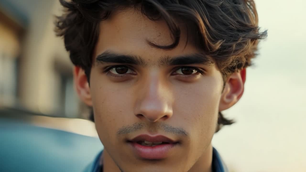 retrato de un joven mirando a la cámara