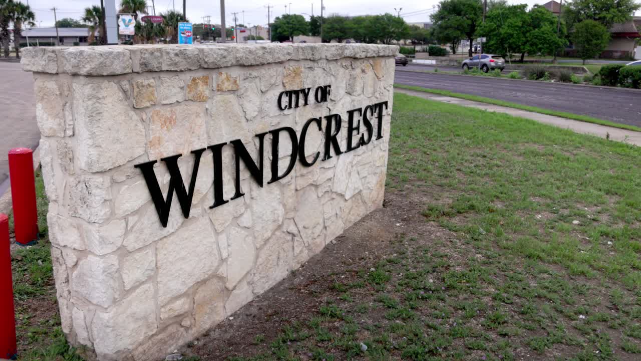 ciudad de windcrest, texas signo con gimbal video estable