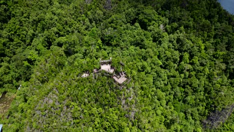 Raja-Ampat-aerial-of-the-beach-and-reef-on-a-hot-sunny-day