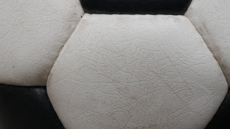 fine details and texture of classic leather football 4k