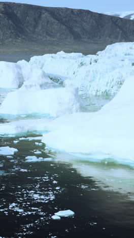 massive icebergs in the arctic