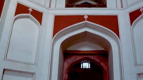 humayun tomb interior view at morning from unique perspective shot is taken at delhi india