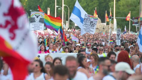 Thousands march through the streets in the LGBTQIA Pride Month parade, united in their stand against LGBTI discrimination.
