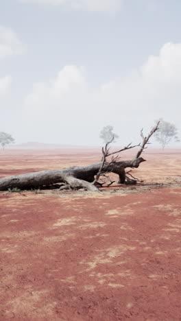 árbol muerto en el interior de australia