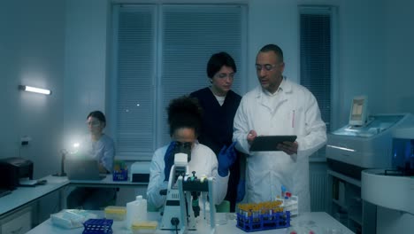 scientists in a laboratory