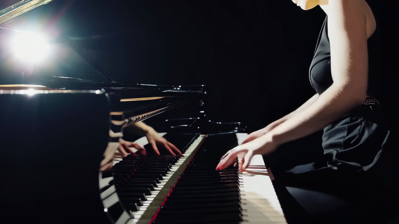 손 피아노 연주