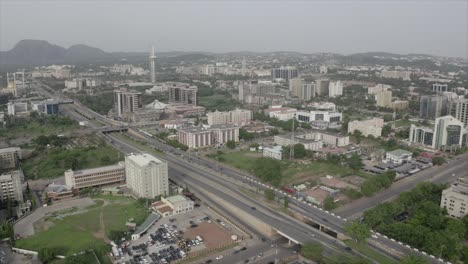 Schuss-Von-Abuja-bereichsansicht,-Abuja-Nigeria