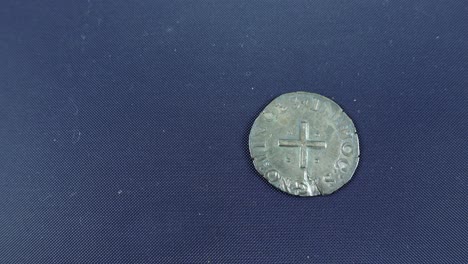vieja moneda de plata portuguesa