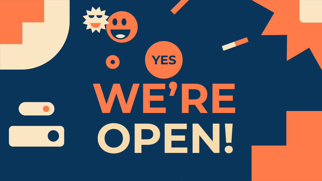 движущаяся графика плоского дизайна мы вернулись посты в instagram