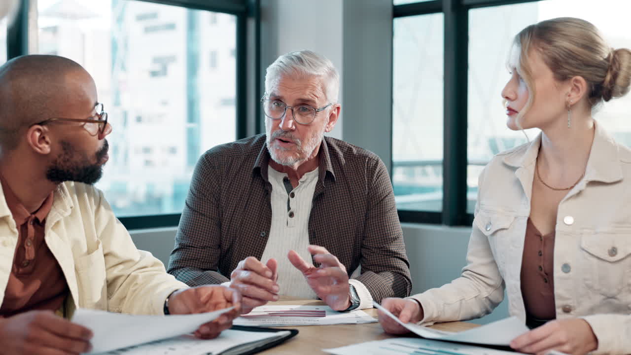 Business meeting with diverse team