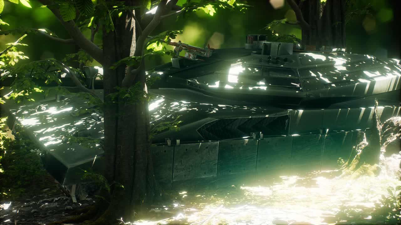 숲 속 의  ⁇ 은 녹색  ⁇ 크