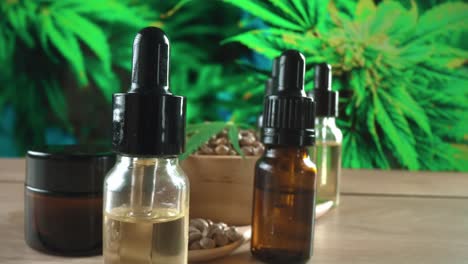 skincare cosmetic mockup product produced in a cannabis legalized laboratory.