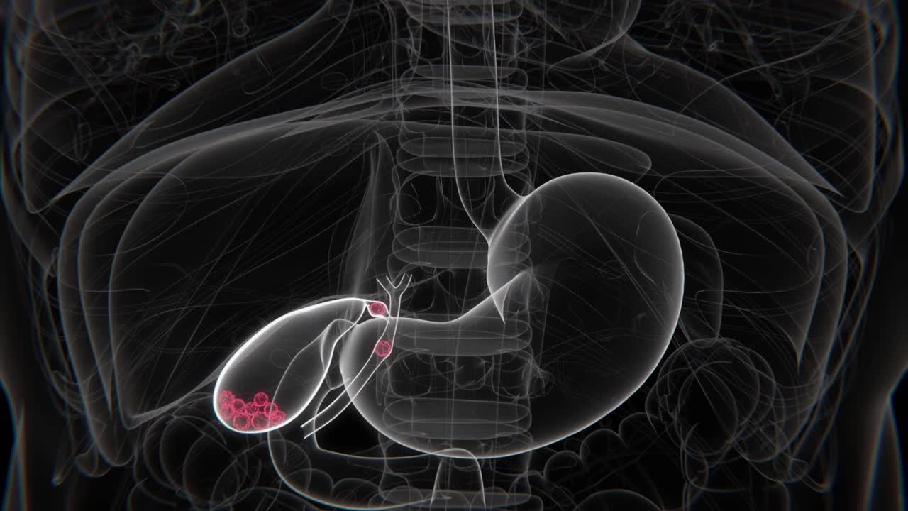 Bile Duct Obstruction Indication X-Ray HD Video | Bile Duct Obstruction in HD X-Ray Video