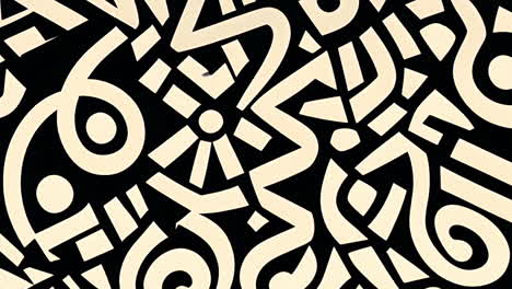 abstract black and beige organic pattern