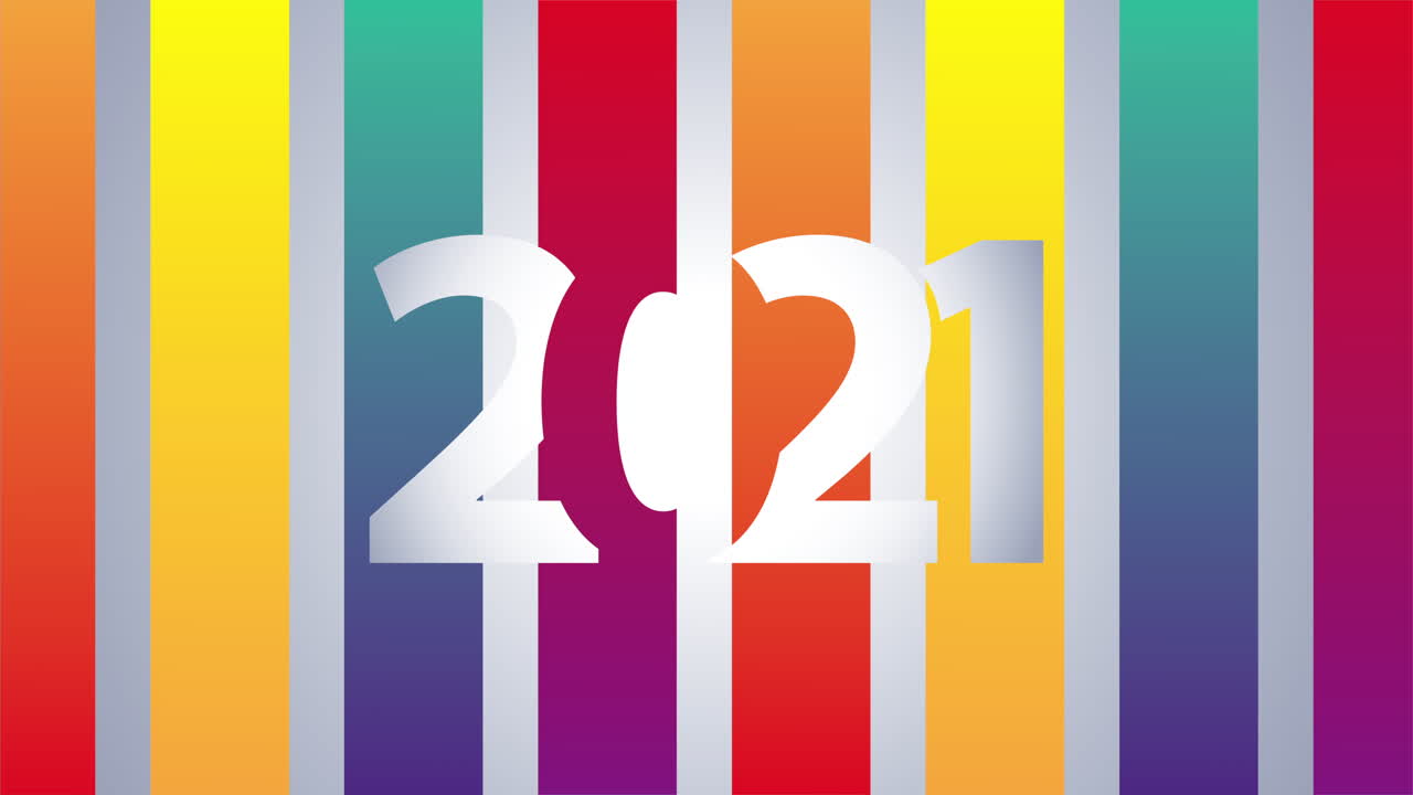 fondo colorido del año nuevo 2021