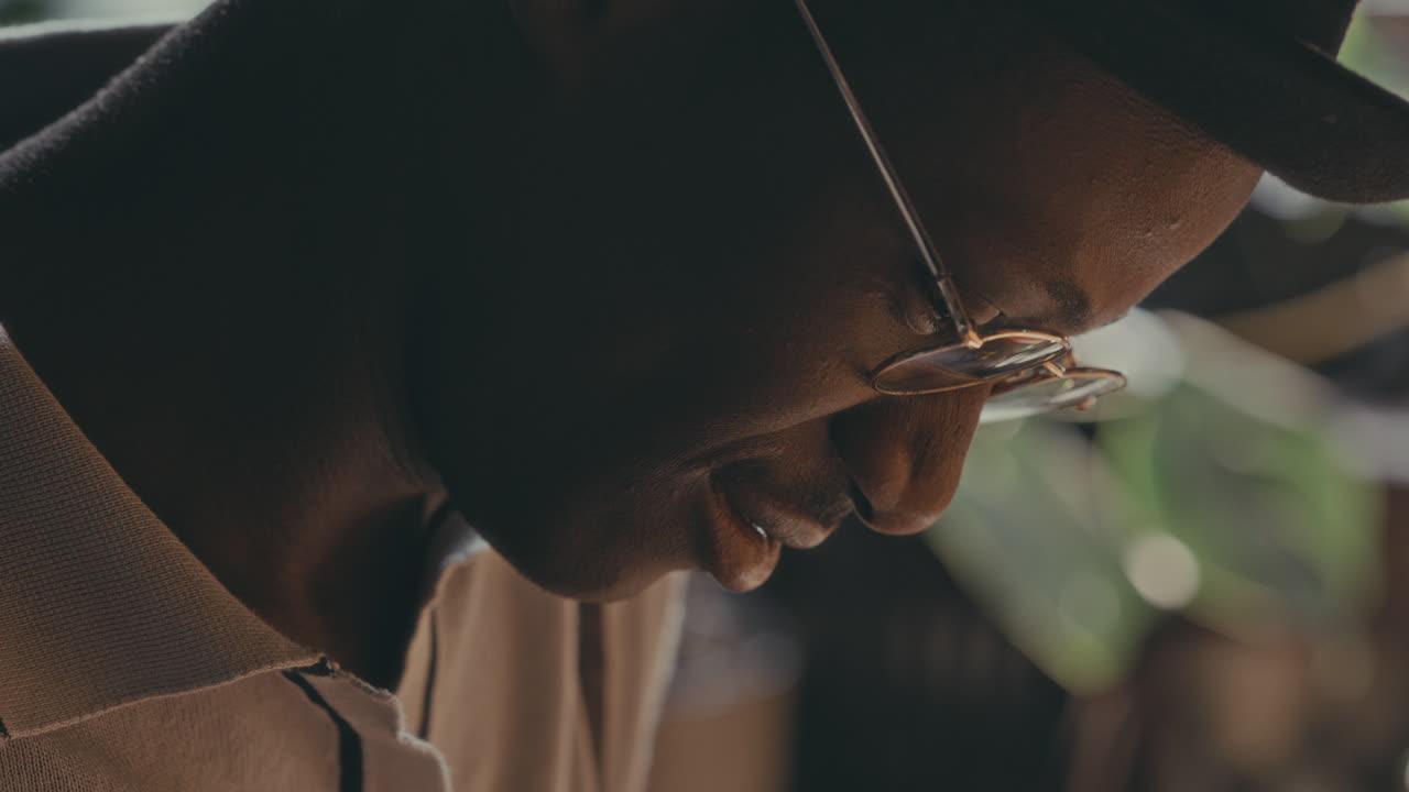Close-up portrait of a man