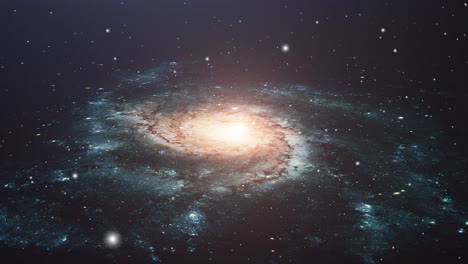 the surface of the galaxy rotates and moves in the universe