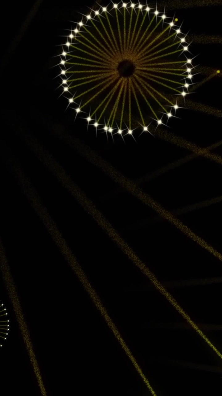 Animazione di fuochi d'artificio su sfondo nero