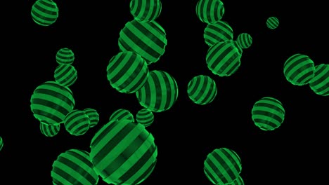 avanzando bolas - muchas bolas girando alrededor y moviéndose hacia adelante - abstracto coloridas esferas animación - 4k formas geométricas abstractas marco, limpio marco de partículas abstractas loopable fondo negro,