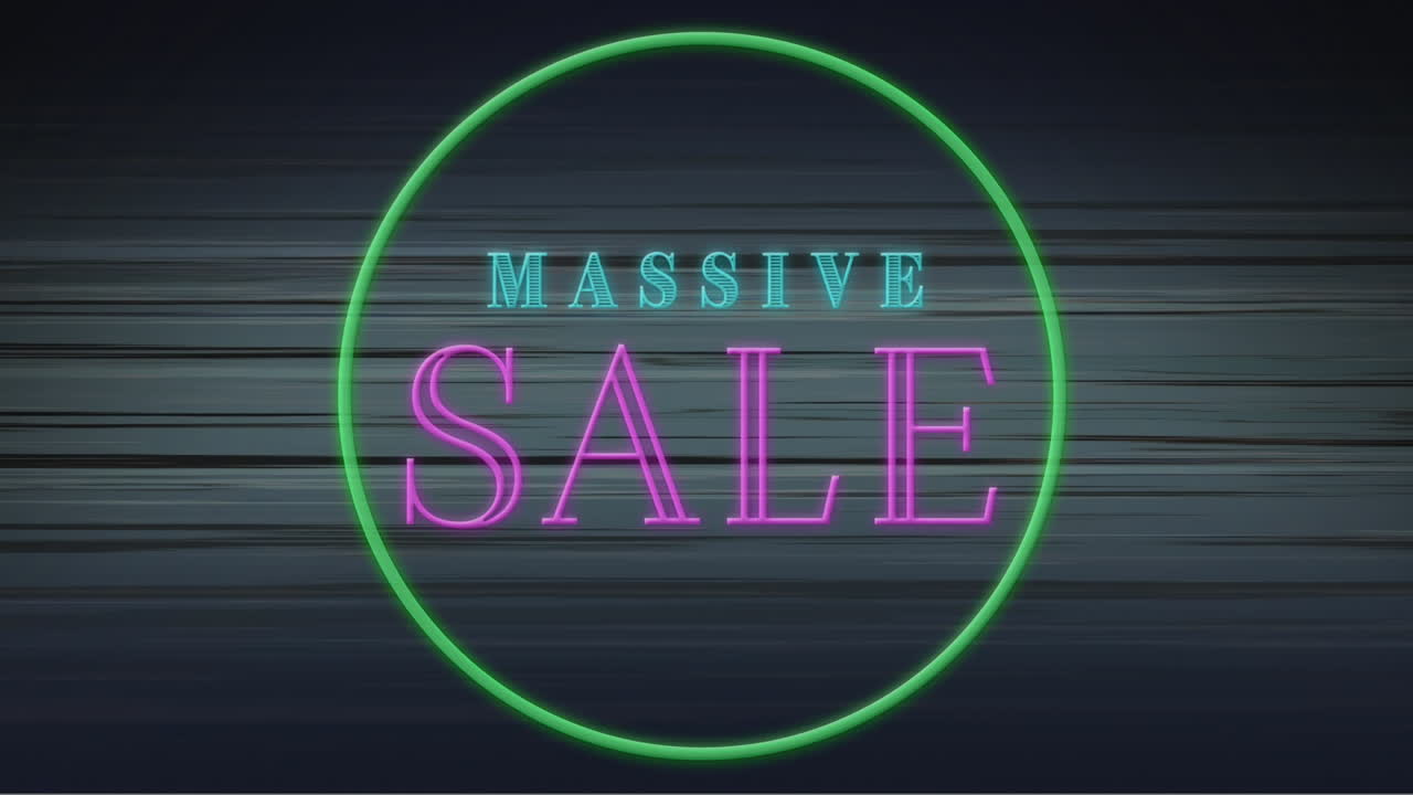 대규모 판매 텍스트와 함께 녹색 원