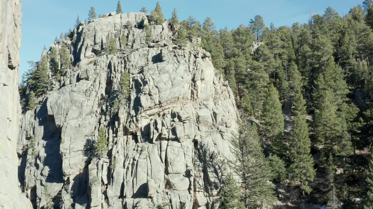 воздушные виды гор между боулдером и недерландом в колорадо