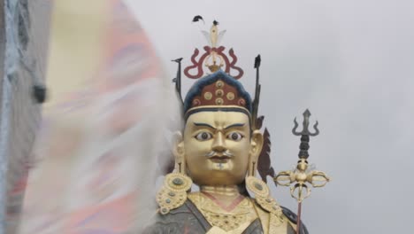 buddhist sculptures in holly praying place