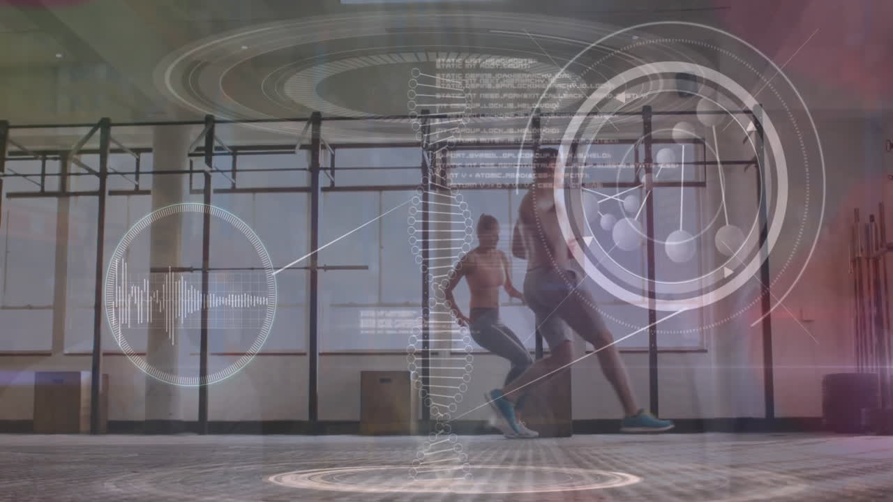 animación del procesamiento de datos a través de la ejecución de parejas diversas.