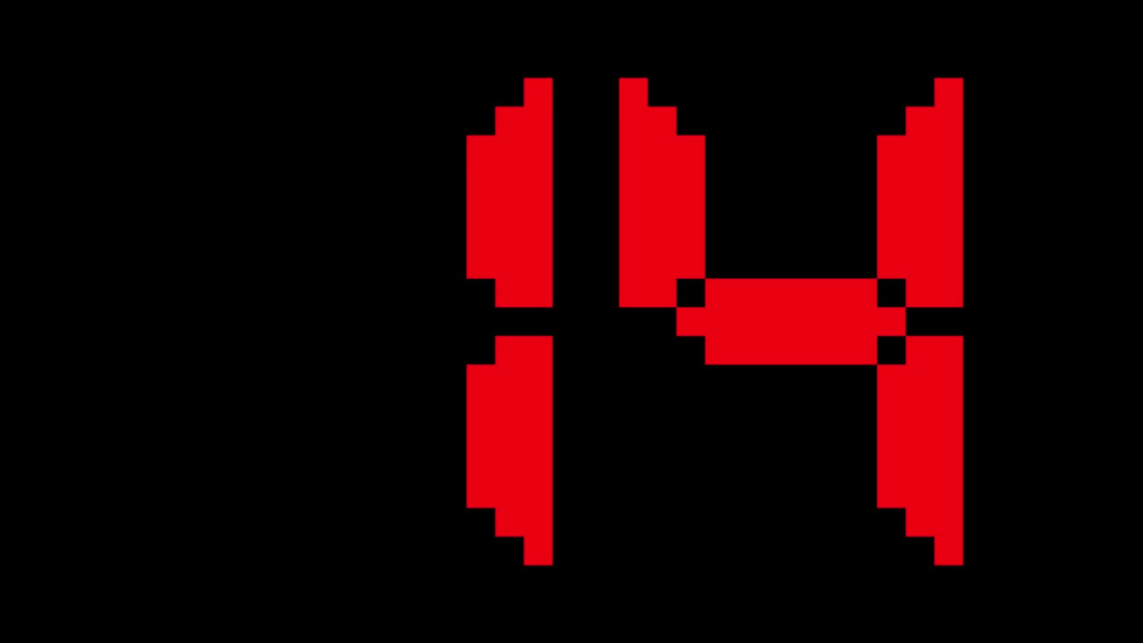 temporizador de cuenta atrás digital de 20 segundos en rojo