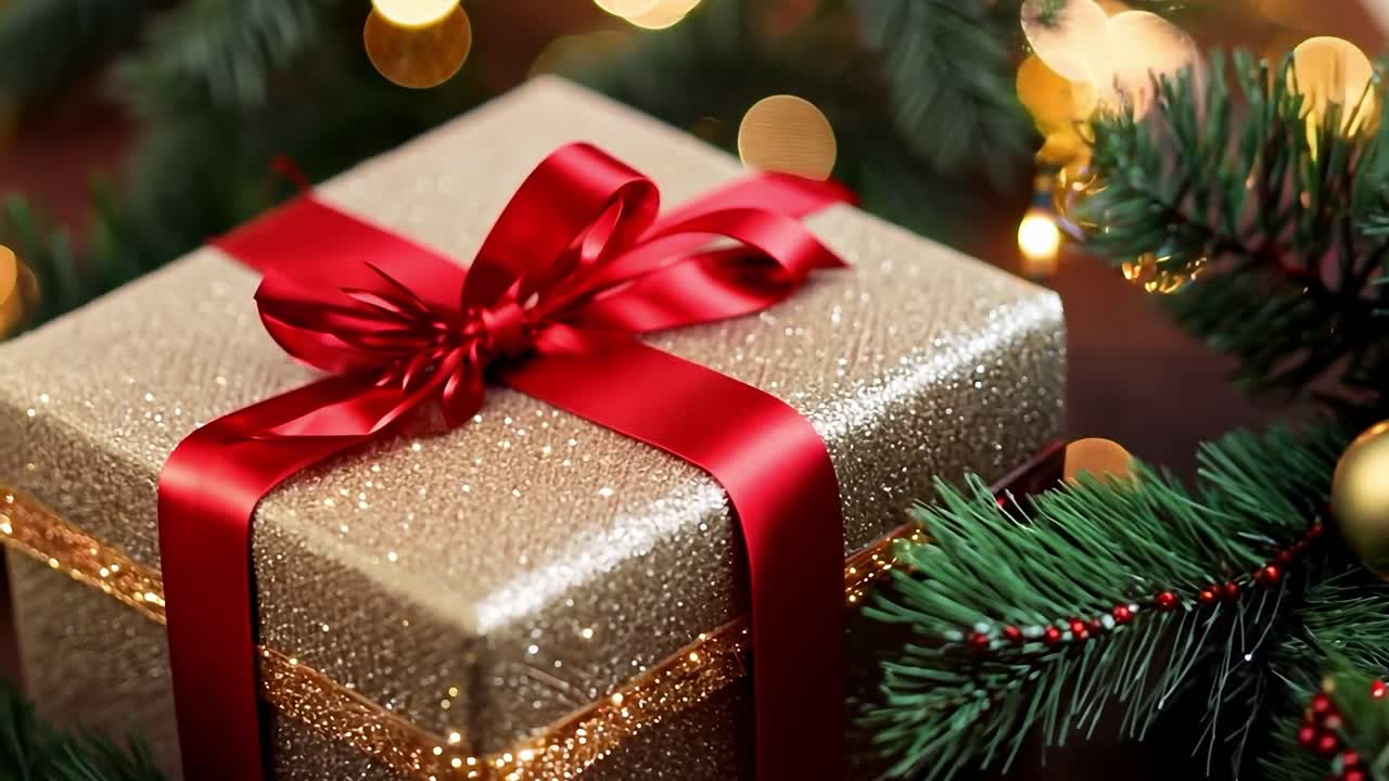 regalo de navidad bajo el árbol