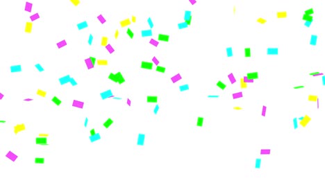 animation of falling confetti. with alpha channel.