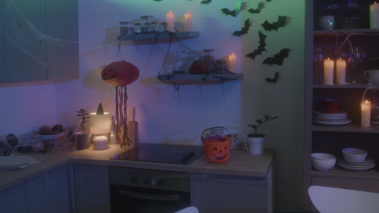 Halloween Decorated Kitchen