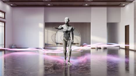 el baile del futuro: un robot en movimiento