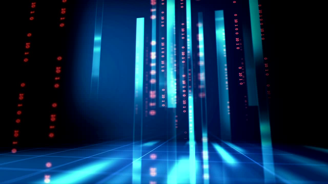 futuristic digital code number abstract technology background