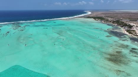 caribbean beach at kralendijk in bonaire netherlands antilles