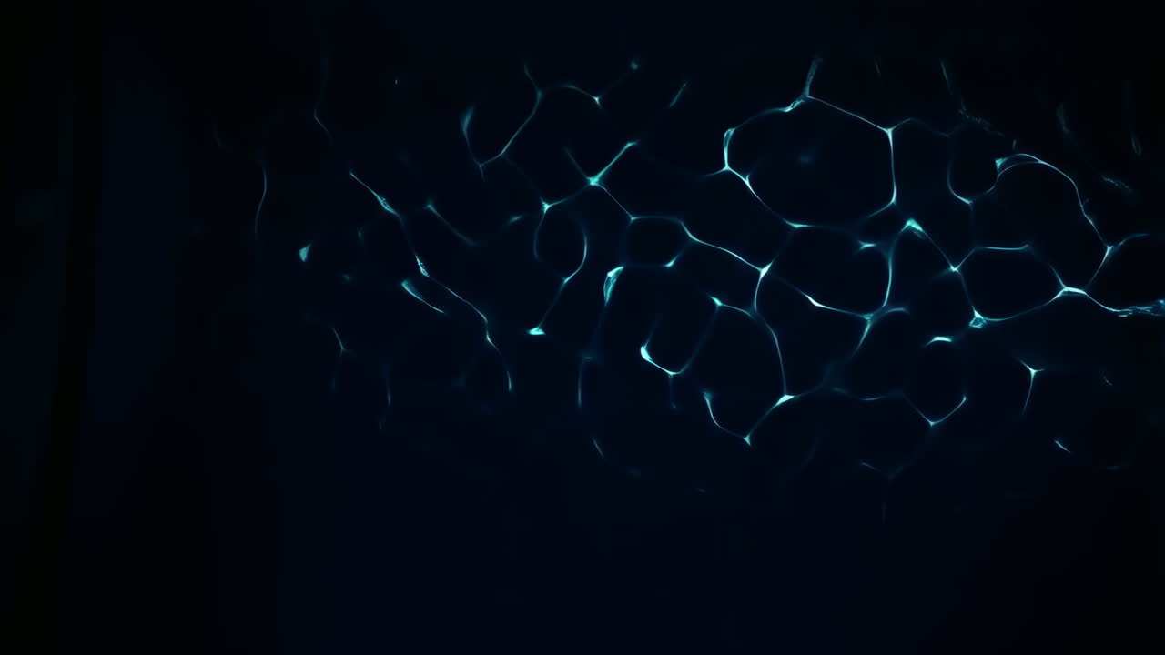 Abstract Glowing Blue Lines Pattern on Dark Background