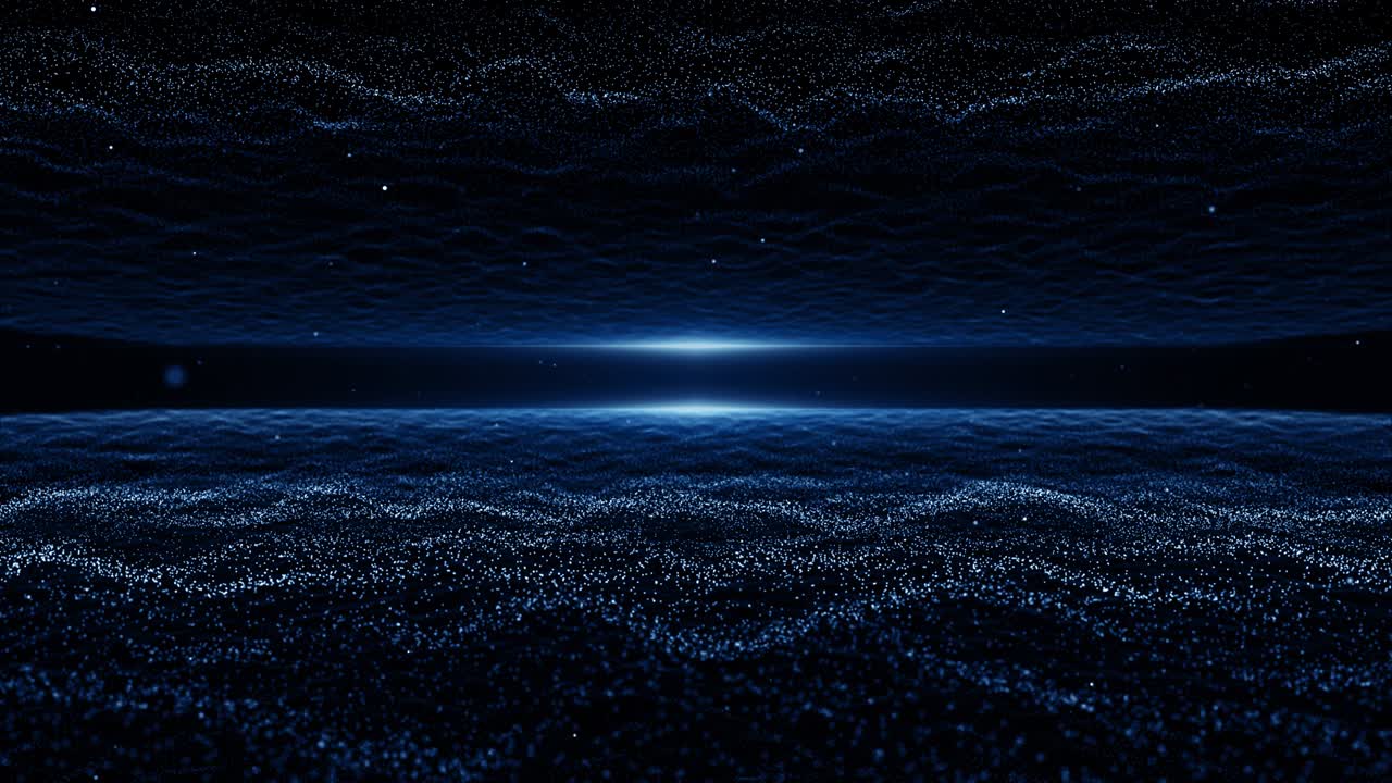 Particles Blue dust abstract light bokeh motion titles cinematic background loop