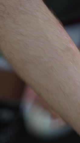 Close-up of skin and arm