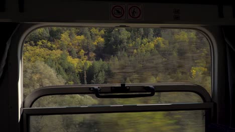 the rhodope narrow gauge train on its way through the rhodope mountains