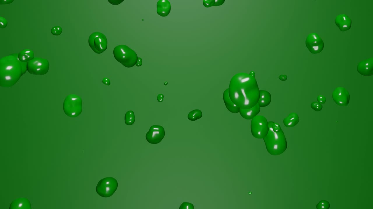 액체 유체 모양 추상 배경 애니메이션